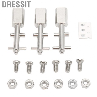 Dressit Metal Toggle Flick Switch  Fine Crafted Heavy Duty Matte Chrome Coating Toggle Flick Switch 3pcs Sturdy with Button for PR99 for B77