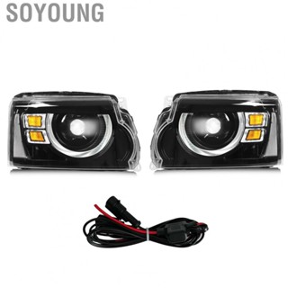 Soyoung For Defender Design Full  Headlights Headlamp Projector Replacement for Land Rover Discovery 4 LR4 L319 2009-2016