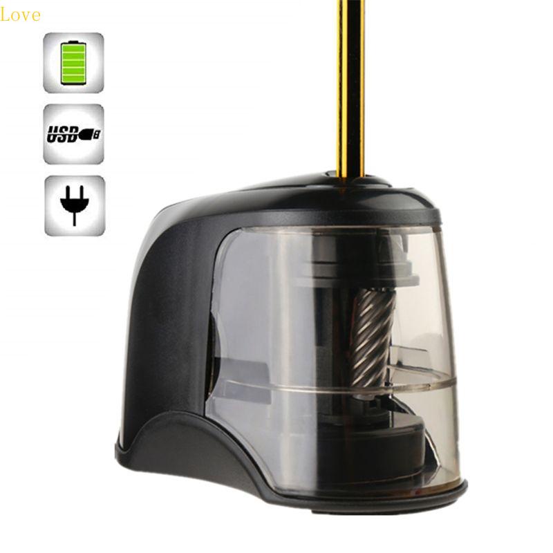 Electric Pencil Sharpener Heavy Duty Helical Steel Blade for Artists Kids A