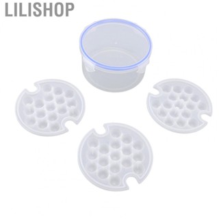 Lilishop 1.1L 51 Grids Ice Box Ice Trays Lid Mold Storage Box Large  Multilayer Round Ice Molds Bar Kitchen Tools