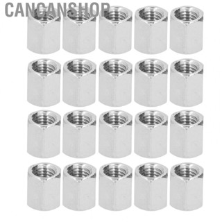 Cancanshop Threaded Rod Connector  Stainless Steel 20 Pcs Rod Coupling Nut 14mm Length M8x1.25  for Maintenance