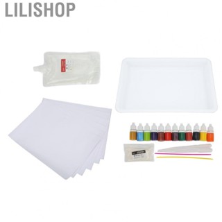 Lilishop Marbling  Art Craft Kit  Zero Based Painting Marble Painting Kit Wide Applications  for Stones for DIY Painting for Children