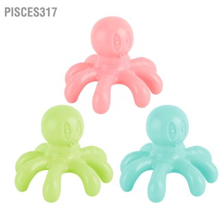 Pisces317 เครื่องนวดหนังศีรษะ แบบใช้มือ ออกแบบตามสรีรศาสตร์ ผ่อนคลายหัวปลาหมึก