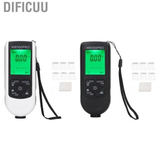 Dificuu Digital Coating Thickness Gauge  Coating Meter 0 To 2000UM with Portable Rope for Chemical Industry