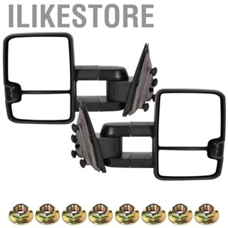 Ilikestore 2pcs/set Power Heated Towing Mirrors Fit for Chevy Silverado 2014-2018 GM1320458