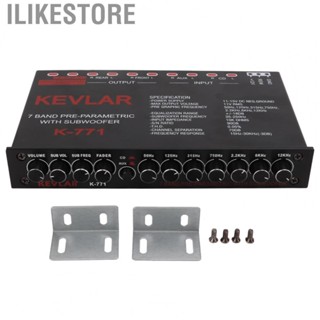 Ilikestore 7‑Band Graphic EQ Low Pass Car Audio Graphic Equalizer for  System