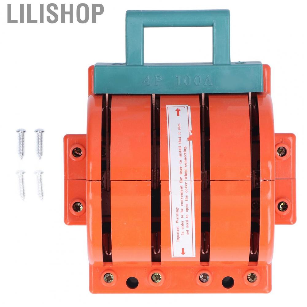 Lilishop 02 015 สวิตช์ตัดการเชื่อมต่อแบบปลอดภัย 4 เสา 380V