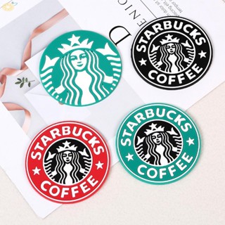 Starbucks ใหม่ แผ่นรองแก้ว ซิลิโคน ลายนางเงือก สไตล์คลาสสิก สําหรับรองแก้วกาแฟ