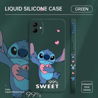 เคสโทรศัพท์มือถือ ซิลิโคนนิ่ม กันรอยกล้อง ลายการ์ตูน Stitch น่ารัก สําหรับ Samsung A01 A02 A02s M02 A03 A03s A04s A10