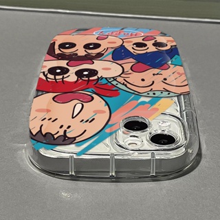 เคสโทรศัพท์ซิลิโคน TPU นิ่ม แบบใส กันกระแทก ลายน่ารัก สําหรับ IPhone 14 13 11 12 Pro XS Max X XR 7+ 8 Plus