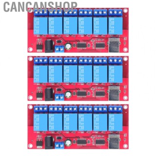 Cancanshop USB Relay Module  6 Channel HID Drive Free Easy Installation USB Relay Board 10A Modes Adjustable  for Households