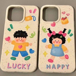 เคสโทรศัพท์มือถือนิ่ม กันกระแทก ลาย Happy Kids สําหรับ iPhone14 13 11 12Promax 11Promax 12Pro 14plus X XS XR 7 8plus