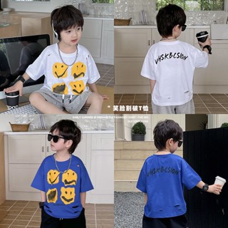 [Do Re Mi] เสื้อยืดลายการ์ตูนแฟชั่นใหม่สำหรับเด็กผู้ชาย