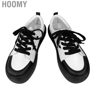 Hoomy Women Sneakers  Black and White Matching Soft Flexible Retro Women Shoes Skin Friendly  for Travel