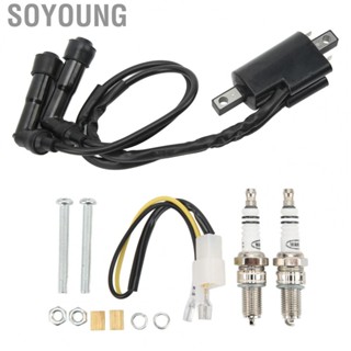 Soyoung 30530‑413‑003  High Combustion Efficiency Long Lasting Ignition Coil Spark Plug Kit  for CB250N CB250NA CB400N CB400NA