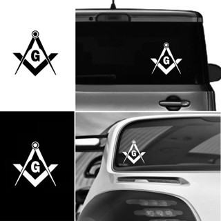 ⚡READYSTOCK⚡Masonic Freemason Decal Compass Square Decors Car Truck Emblem Sticker Hot Sale