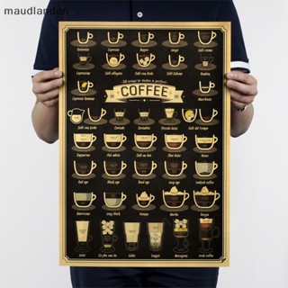 Ma โปสเตอร์ รูปแก้วกาแฟ สไตล์วินเทจย้อนยุค สําหรับตกแต่งผนัง ห้องครัว บาร์