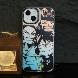 เคสโทรศัพท์มือถือ ซิลิโคนแข็ง ผิวด้าน กันกระแทก ป้องกันกล้อง ลาย One Piece หรูหรา สําหรับ IPhone 14 Pro Max 13 12 11 Pro Max XS Max XR 7 8 Plus