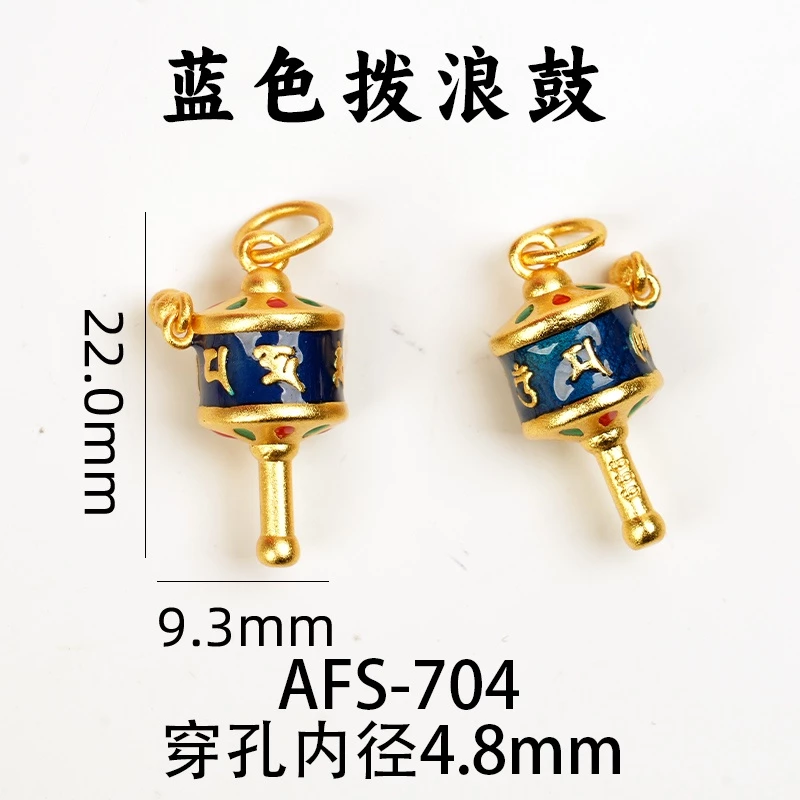 จี้ลูกปัดทราย สีทอง ทนทาน อุปกรณ์เสริม สําหรับทําสร้อยข้อมือ diy thumbnail 5