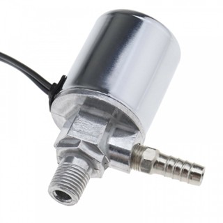 ⚡READYSTOCK⚡12/24v Air Horn Electric Solenoid Valve W/1/4 Barb Adaptor Silver For Truck VA