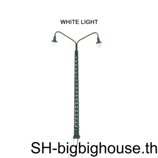 โคมไฟถนน LED สเกล 1:87 เรียบง่าย สําหรับตกแต่งสวน ทางรถไฟ กลางแจ้ง