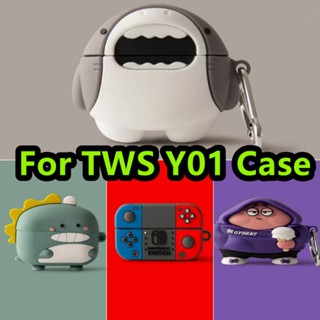 【Direct Supply】เคสหูฟัง แบบนิ่ม ลายการ์ตูนน่ารัก สไตล์วินเทจ สําหรับ TWS Y01 TWS Y01