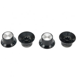 New Arrival~Knobs Bell Control Gibson Les Paul Guitar 2 Hat Silver Tone 2 Top Volume