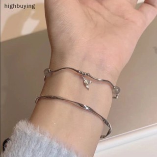 [highbuying] สร้อยข้อมือหางปลา สร้อยข้อมือ แหวนโมบิส ผู้หญิง Ins Light Niche Design Moonlight Stone Bestie Bracelet Cold Wind ใหม่ พร้อมส่ง