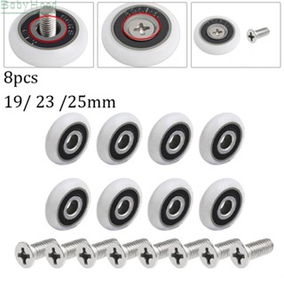 【Big Discounts】Shower Door Rollers &amp; 8*Screws 19/23/25mm Baths Parts For Shower Enclosures#BBHOOD