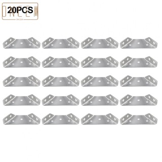 【ONCEMOREAGAIN】20PCS 67*22mm Stainless Steel Triangle Support Angle Brackets Corner Clamp