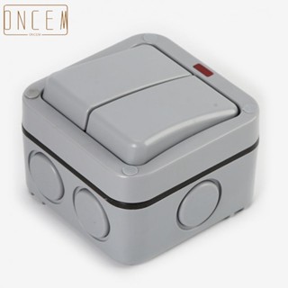 【ONCEMOREAGAIN】Outdoor Switch 20A ABS Junction Box Screw-In Weatherproof 1 Pcs 2 Gang