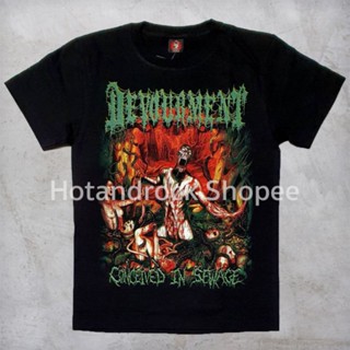 เสื้อยืดวงสีดำ Devourment TDM 1340 Hotandrock