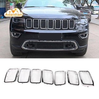 ชุดขอบกระจังหน้ารถยนต์ โครเมี่ยม สําหรับ 2017-2022 JEEP Grand Cherokee 6ML09SZ0AA