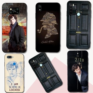 เคสโทรศัพท์มือถือ ซิลิโคนนิ่ม tpu ลาย Sherlock Holmes สีดํา สําหรับ xiaomi redmi 9C NFC 9A 9at 9i 7A Poco M3 Pro