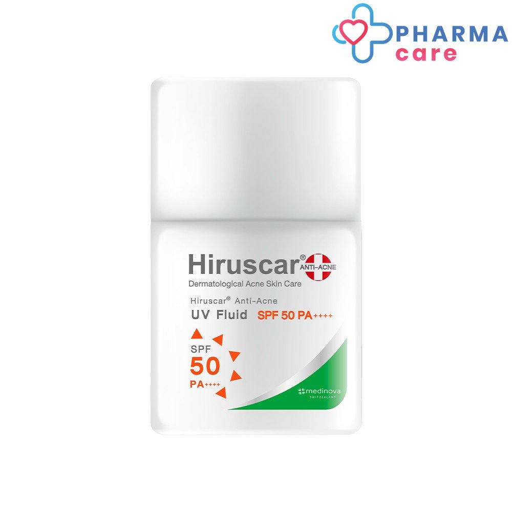(หมดอายุ 20/02/2026) Hiruscar Anti Acne UV Fluid SPF 50 PA++++25 ml.ฮีรูสการ์ แอนตี้แอคเน่ครีมกันแดด 25 มล [PC]