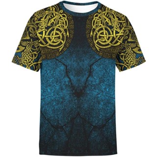 เสื้อยืด แขนสั้น พิมพ์ลาย Medusa