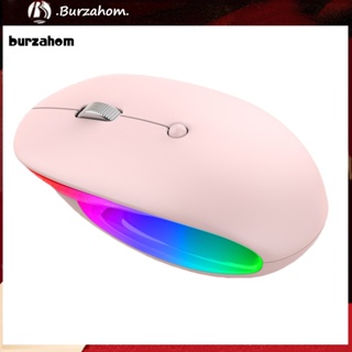 Bur_ เมาส์ออปติคอลเล่นเกมไร้สาย RGB มีไฟแบ็คไลท์ LED บลูทูธ ชาร์จ USB สําหรับคอมพิวเตอร์