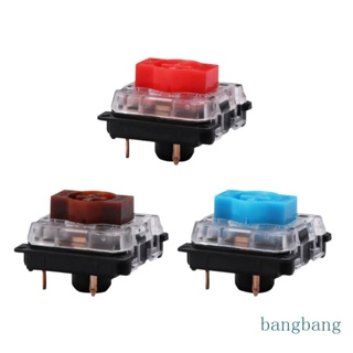 Bang GATERON สวิตช์โปรไฟล์ต่ํา สีแดง สีฟ้า สีน้ําตาล KS-27 สําหรับคีย์บอร์ดเมคคานิคอล Ultimate Ultra-Slim 3Pins air75 air60