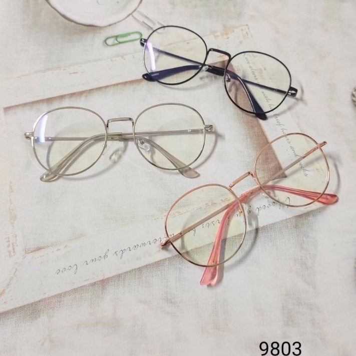 N.9803-9804แว่นกรองแสงเด็ก สำหรับอายุ 6-18 ปี ช่วยปกป้องถนอมสายตาเด็ก เเว่นตาเด็ก เเว่นถนอมสายตา แว่นตากรองแสงสีฟ้า