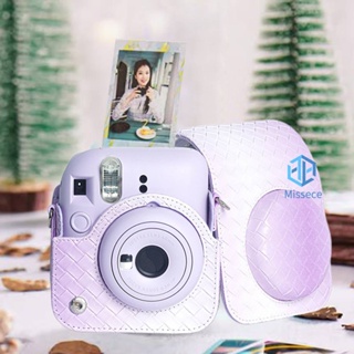 เคสกระเป๋าใส่กล้อง แบบสาน สําหรับ Fujifilm Instax Mini 12 [Missece.th]