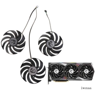 Iwo พัดลมระบายความร้อนการ์ดจอ PLD09210S12HH 4Pin VGA ขนาด 90 มม. สําหรับ MSI Radeon RX 6800