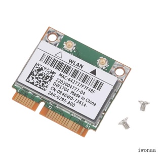 Iwo BCM943142Hm DW1704 802 11A B G N การ์ด WiFi ไร้สาย 1500Mbps Dual Band BT4 0 Half Mini PCie สําหรับ 5323 7720 5720 5420