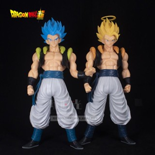 ฟิกเกอร์ดราก้อนบอล Gogeta Super Four Yellow Hair Blue Hair Comics Goku Gohan Saiyan เครื่องประดับ สําหรับตกแต่งบ้าน