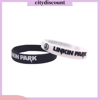 &lt;citydiscount&gt; สายรัดข้อมือซิลิโคน ลาย Linkin Park Rock ของขวัญคริสต์มาส สําหรับผู้ชาย และผู้หญิง