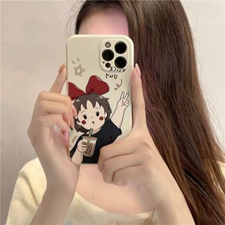 เคสโทรศัพท์มือถือ ซิลิโคน ลายชานมไข่มุก สําหรับ IPhone 7 7plus 8 8plus Xs XR 11 12 13 14 Pro Plus Promax