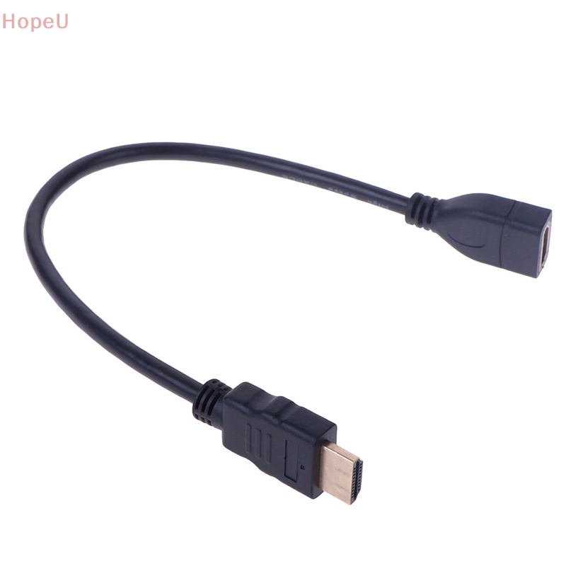 [HopeU] สายเคเบิลต่อขยาย HDMI ตัวผู้ เป็นตัวเมีย ขนาด 15 ซม. 30 ซม. 1 ชิ้น