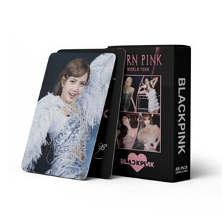 โปสการ์ดอัลบั้มรูปภาพ Black-Pink 2023 WORLD TOUR สีดํา สีชมพู จํานวน 55 ชิ้น ต่อกล่อง