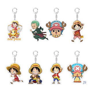 Js พวงกุญแจอะคริลิค จี้การ์ตูนอนิเมะ One Piece Luffy Sauron