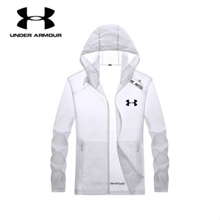 Under.armour เสื้อแจ็กเก็ตคาร์ดิแกน ผ้าเรยอน กันแดด ระบายอากาศ ป้องกันรังสียูวี UPF50+ สําหรับผู้ชาย [M-4XL]