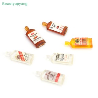 [Beautyupyang] ขวดไวน์ วิสกี้ เรซิ่น ขนาดเล็ก 1:12 อุปกรณ์เสริม สําหรับบ้านตุ๊กตา 6 ชิ้น